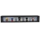 Nicho Funko Portas Correr Vidro Preto 100x16x18
