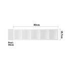 Nicho Garrafeiro Horizontal 80cm para 5 Garrafas Pérola Luciane Móveis