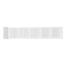 Nicho Garrafeiro Horizontal 90cm 5 Garrafas Pérola Branco