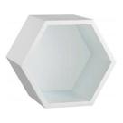 Nicho Hexagonal 3 Unidades Colmeia Mdf 15mm Com Fundo