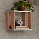 Nicho Industrial 100% Mdf Off White/Freijó F27 - Pradel Nicho Industrial 100% Mdf Off White/Freijó F27 - Pradel