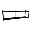 Nicho Industrial 2 Prateleiras Copacabana Ferro Preto Tampo Preto 120cm