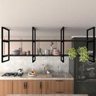 Nicho Industrial Suspenso Teto Cozinha prateleira industrial suspensa nicho industrial nichos para cozinha prateleira