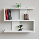 Nicho mdf Prateleira Suspensa MDF 70x70x15cm Organizador de Livros enfeites fixo de parede