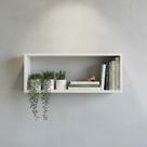 Nicho MDF Retangular 50x25 15cm de Profundidade Branco Sala Decorativo Banheiro