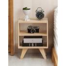 NICHO MESA DE CABECEIRA DECORAÇÃO COM PÉS RETRÔ 45x30X35