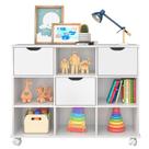 Nicho Organizador 3 Gavetas Branco Brilho - Qmovi Nicho Organizador 3 Gavetas Branco Brilho - Qmovi