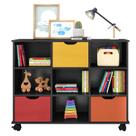 Nicho Organizador 3 Gavetas Preto Colors - Qmovi Nicho Organizador 3 Gavetas Preto Colors - Qmovi
