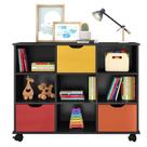 Nicho Organizador 3 Gavetas Preto Colors - Qmovi Nicho Organizador 3 Gavetas Preto Colors - Qmovi
