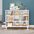 Nicho Organizador 3x3 Infantil Qmovi Branco Branco Nicho Organizador 3x3 Infantil Qmovi Branco Branco