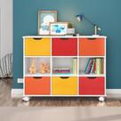 Nicho Organizador com 6 Gavetas Qmovi Branco/Colorido/Branco Nicho Organizador com 6 Gavetas Qmovi Branco/Colorido/Branco