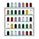 Nicho Organizador Expositor Para Linhas E Carretel De Costura Em Mdf Branco 60x63cm