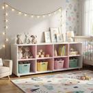 Nicho Organizador Horizontal Branco/Rosa - Movelbras