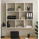 Nicho organizador moderno 60x60cm cubo branco prateleira decorativa para quarto sala ou escritório