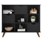 Nicho Organizador Retrô 3 Gavetas Preto - Qmovi Nicho Organizador Retrô 3 Gavetas Preto - Qmovi