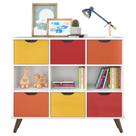 Nicho Organizador Retrô 6 Gavetas Branco Colors - Qmovi