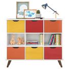Nicho Organizador Retrô 6 Gavetas Branco Colors - Qmovi Nicho Organizador Retrô 6 Gavetas Branco Colors - Qmovi