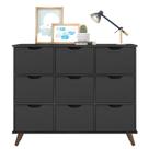 Nicho Organizador Retrô 9 Gavetas Preto - Qmovi Nicho Organizador Retrô 9 Gavetas Preto - Qmovi