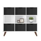 Nicho Organizador Retro Branco com 6 Gavetas Pretas Nicho Organizador Retro Branco com 6 Gavetas Pretas