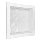 Nicho Para Banheiro 30x30 Mármore Sintético Cozimax Branco Textura Nicho Para Banheiro 30x30 Mármore Sintético Cozimax Branco Textura