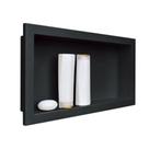 Nicho para embutir 30x60cm arquitech preto vulcano Nicho para embutir 30x60cm arquitech preto vulcano