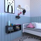 Nicho para Quarto Infantil Bramov Móveis Preto Nicho para Quarto Infantil Bramov Móveis Preto
