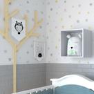 Nicho para Quarto Infantil Kitcubos Cinza/Cristal Nicho para Quarto Infantil Kitcubos Cinza/Cristal