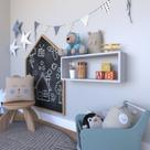 Nicho para Quarto Infantil Retangular 60x16cm