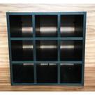 Nicho Para Toalhas 9 Espaços Mdf 15mm Preto 45x45x20cm