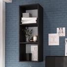 Nicho Parede Aéreo Suspenso Vertical 2 Prateleiras Organizador Multiuso Decoração Funcionale Preto Nicho Parede Aéreo Suspenso Vertical 2 Prateleiras Organizador Multiuso Decoração Funcionale Preto