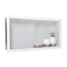 Nicho Porcelanato Para Banheiro Box, Borda De Alumínio 30x60
