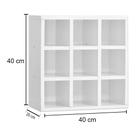 Nicho Porta Toalhas 9 Lugares Organizador 40x40 Cm Nicho Porta Toalhas 9 Lugares Organizador 40x40 Cm