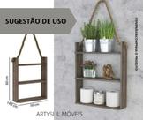 Nicho prateleira com corda decorativo