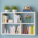 Nicho prateleira decorativo 60x90x18cm porta livros enfeites orgnizador sala quarto escritorio produto em mdf
