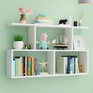 Nicho prateleira decorativo mdf 65x90x20cm porta livros enfeites orgnizador sala quarto escritorio