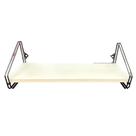 Nicho Prateleira Mdf 16 Cm X 49 Cm - Luxo C/ Suporte Preto