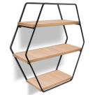 Nicho Prateleira Parede Tripla Evale Para Decoração Industrial Preto/Jade Nicho Prateleira Parede Tripla Evale Para Decoração Industrial Preto/Jade
