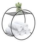 Nicho Prateleira Redondo Decora Black 40 Cm Arthi 2474