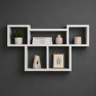 Nicho Prateleira Suspensa MDF Branco 60x90x18cm Organização Para Sala E Quarto Decorativo Nicho Prateleira Suspensa MDF Branco 60x90x18cm Organização Para Sala E Quarto Decorativo