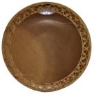 Nicho Redondo Arabesco com Led 30x12 Mdf Madeira
