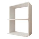 Nicho Suporte De Parede DUPLO Microondas Forno Branco 84x63x45cm Nicho Suporte De Parede DUPLO Microondas Forno Branco 84x63x45cm