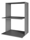 Nicho Suporte De Parede Para Microondas E Forno Mdf Madeira Cor Cinza