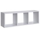 Nicho Triplo Branco 80x28 Cubo Modular Decorativo Ordene Vig