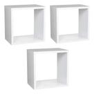 Nichos Decorativos Quadrados Brancos MDF 15mm