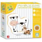 Nig Brinquedos Jogo Educativo Madeira Be a Bá Mamãe e Bebê 12 Peças Nig Brinquedos Jogo Educativo Madeira Be a Bá Mamãe e Bebê 12 Peças