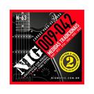 NIG N63 Encordoamento Guitarra Elétrica 009042 Níquel Aço Pack Duplo