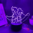 Night Light 3D Acrylic Your Name Anime com toque colorido