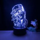 Night Light 3D Anime Jojo's Bizarre Adventure Decoração de quarto