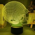 Night Light 3D Illusion Sports Voleibol Feminino Rugby Hóquei