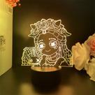Night Light Identitys Alices Dredges 3D LED com mudança de cor